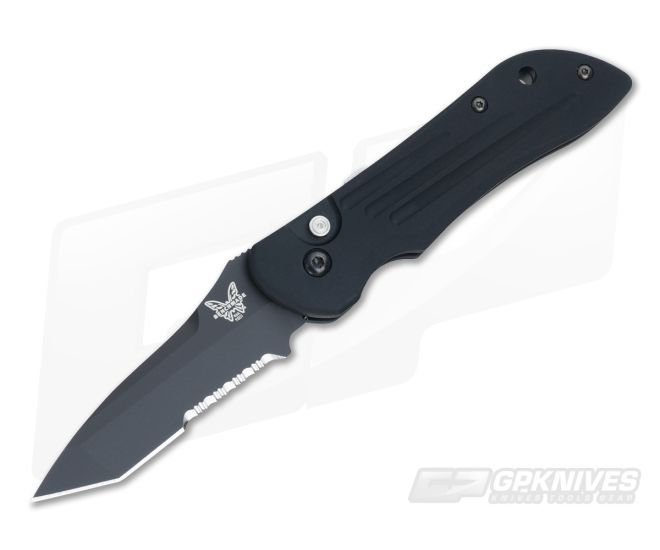 Benchmade 9501SBK Mini Auto Stryker Knife Black Serrated Edge