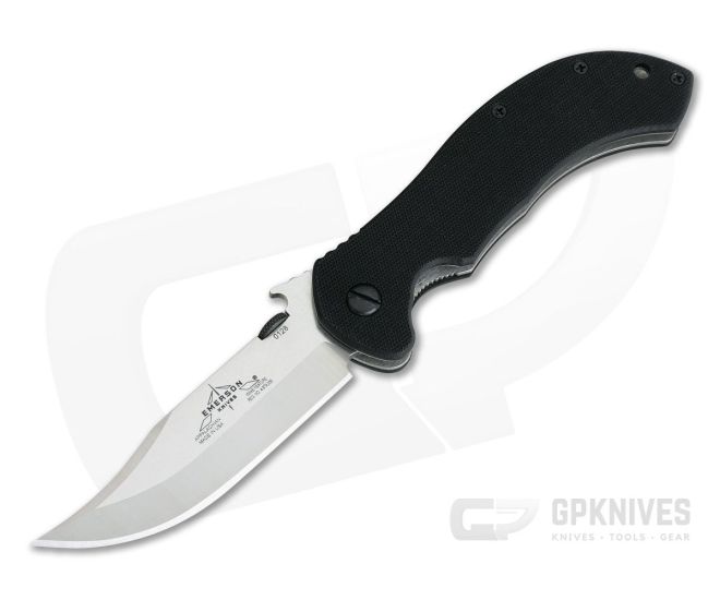 Emerson Knives Appalachian Stonewashed Plain Edge Standoffs Liner 