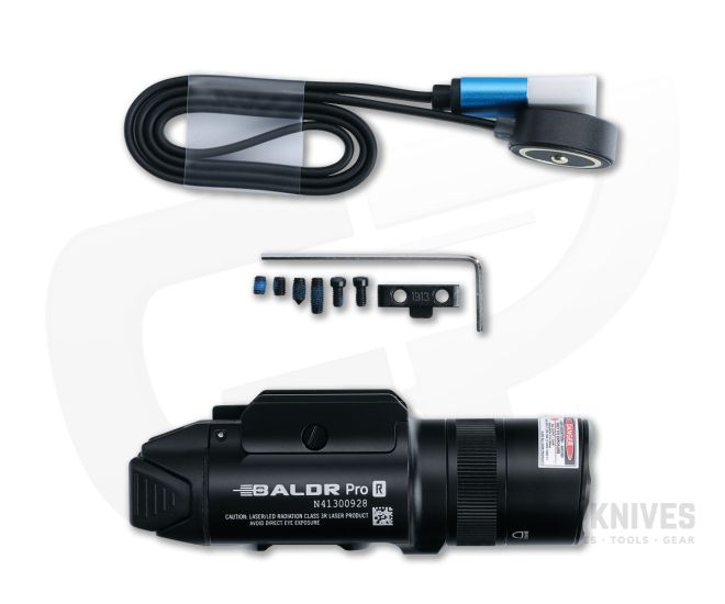 Olight Baldr Pro R Tactical Light Black Aluminum Body with 1350