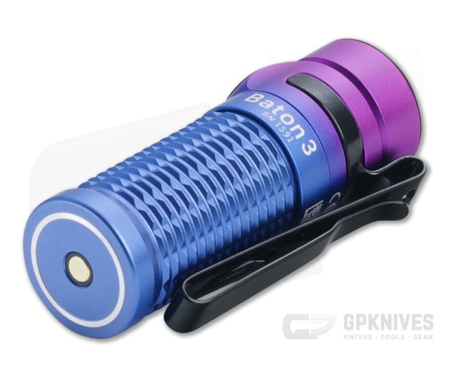 OLIGHT Baton3 1200 Lumens Ultra-Compact EDC Flashlight, Powered by  Rechargeable Battery for Household Search, Outdoor Camping, Hiking and 