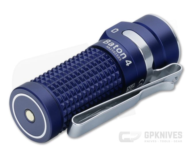 Olight Baton 4 Regal Blue Aluminum 1300 Lumen Rechargeable