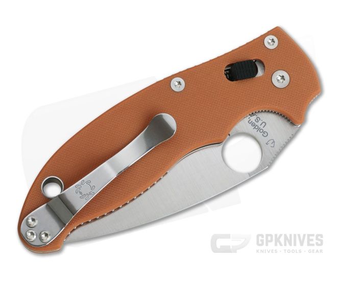 Spyderco Manix 2 Sprint Run C101GPBORE2 REX 45 Burnt Orange