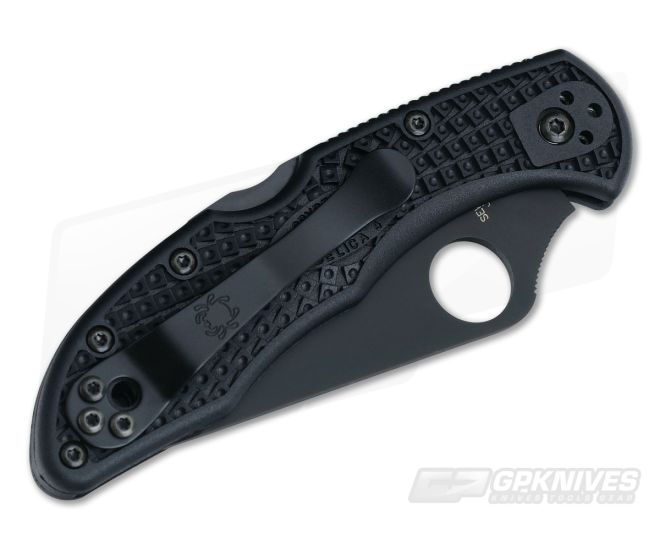 Spyderco Delica 4 C11PSBBK FRN Black Partially Serrated VG10