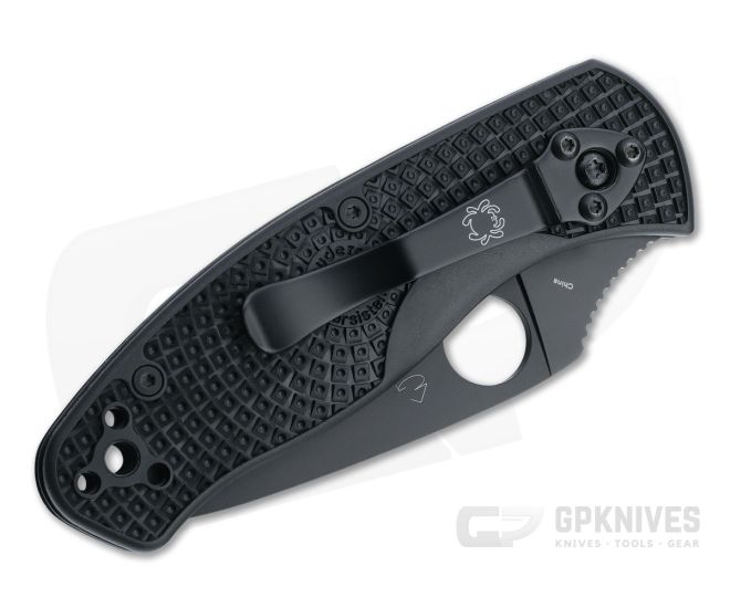 Spyderco Persistence Lightweight Black Serrated Black FRN Spyderco Persistence Lightweight Black Serrated Black FRN