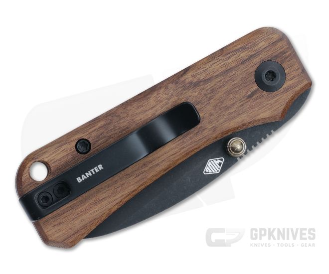 CIVIVI Baby Banter Black Stonewashed Nitro-V Cuibourtia Wood