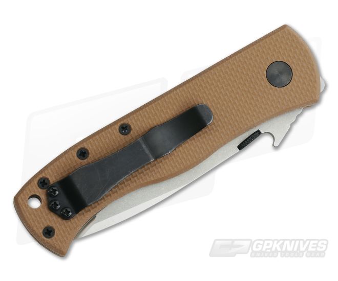 Emerson CQC-7V Knife Stonewashed Tanto Tan G10 Plain for sale