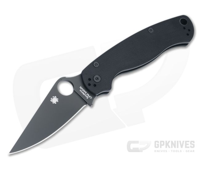 Spyderco Para Military 2 Blackout DLC S45VN Compression Lock