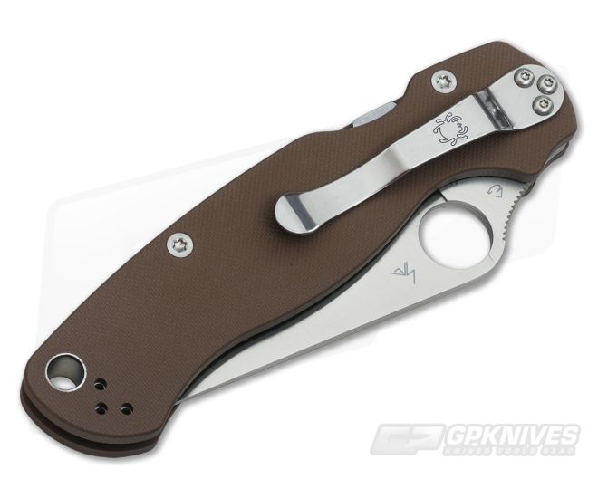 Spyderco ParaMilitary 2 Earth Brown G10 S35VN Limited C81GPBN2 for 