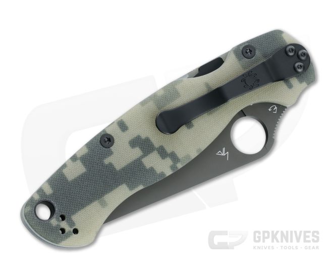 Spyderco Para Military 2 Black DLC S45VN Digital Camo G10