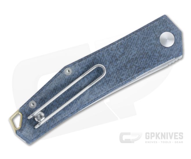 GiantMouse ACE Clyde Denim Micarta Handle and CPM-20CV Blade