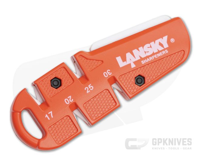 Lansky C-Sharp Carbide/Ceramic Knife Sharpener Orange