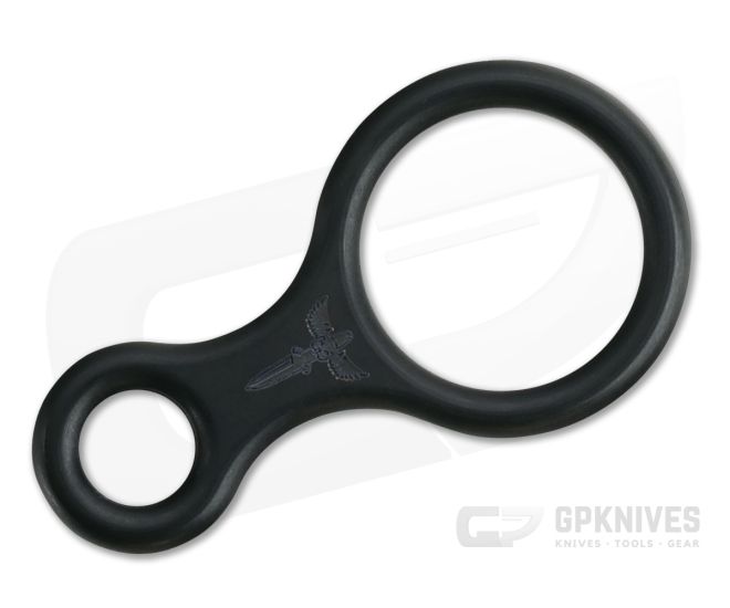 Audacious Concept Black PVD Titanium Eight Figure Keychain