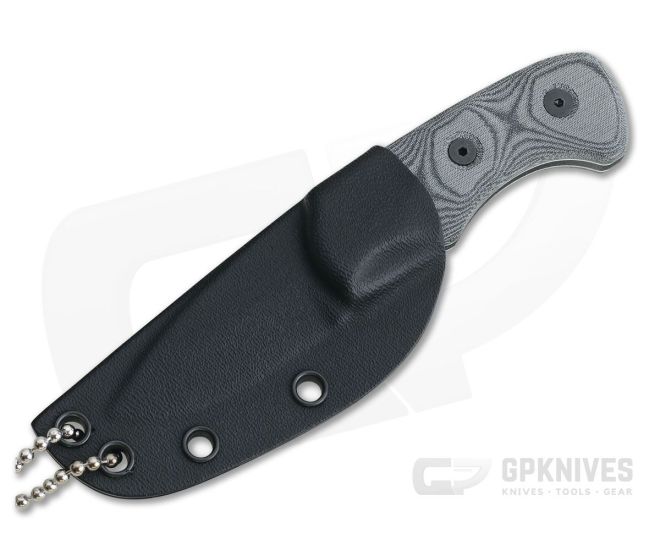 TOPS Knives Ferret Black Linen Micarta Neck Knife For Sale