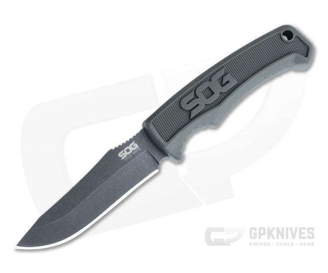 SOG Field Knife Limited OD Green Rubber Handle Black 7Cr17MoV Fixed