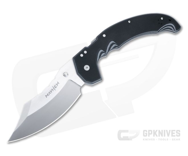 Cold Steel Mayhem Black and Gray G10 Satin Blade Atlas Lock 60DPLM