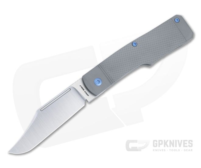 ●NO JACK HITTAZ Jack Wolf Knives Gunslinger Jack Titanium Checkered Flipper
