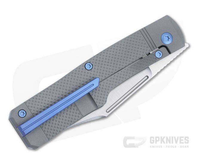 Jack Wolf Knives Gunslinger Jack Titanium Checkered Flipper