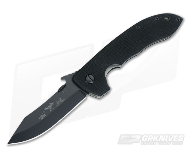 Emerson Knives Horseman Mini CQC8 Black Plain Edge Blade for sale