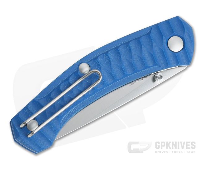 GiantMouse ACE Iona Blue G10 Satin M390 Liner Lock Folding Knife