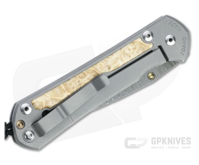 Chris Reeve Large Sebenza 31 Ladder Damascus Box Elder