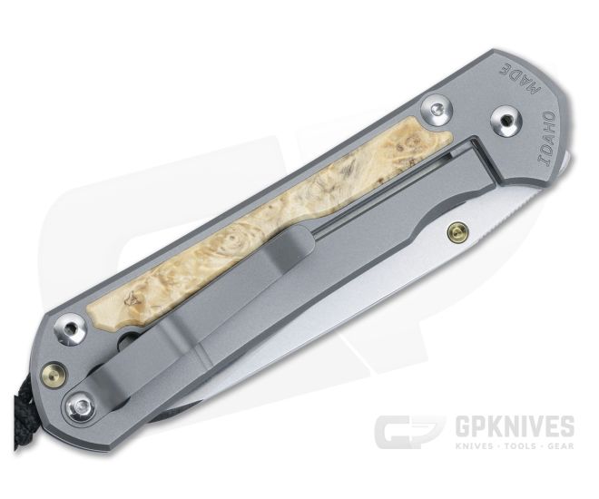 Chris Reeve Large Sebenza 31 Titanium Folder With Box Elder