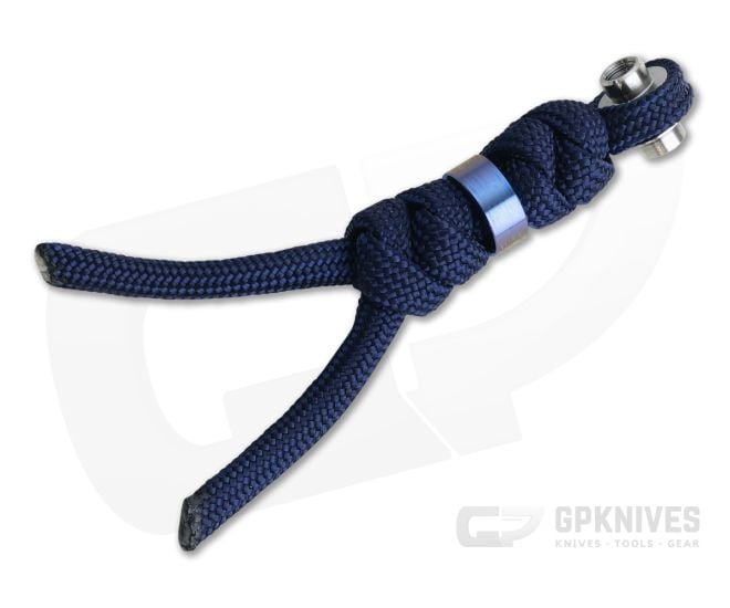 Chris Reeve Midnight with Blue Bead Large Inkosi Lanyard For Sale