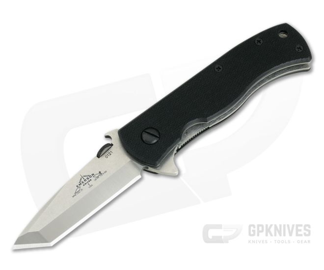 Emerson Mini CQC-7 Flipper Waved Plain Stonewashed Tanto