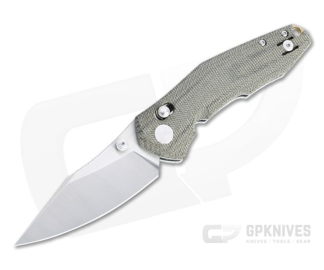 GiantMouse ACE Nazca Green Micarta Crossbar Lock Folder