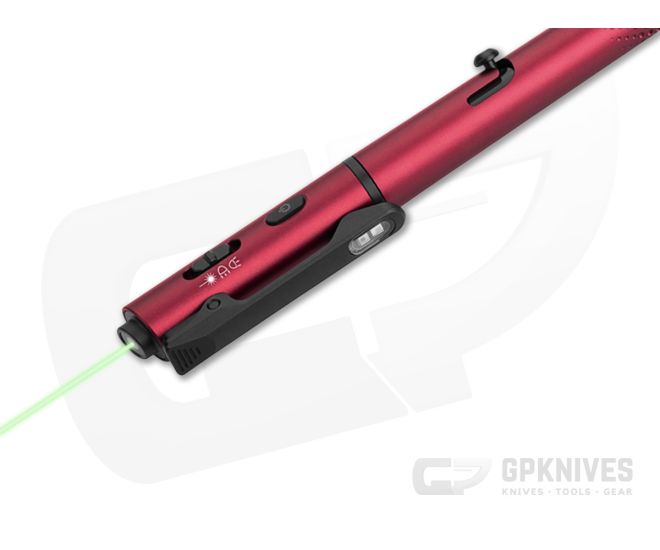 Olight O'Pen 3 - Wine Red Aluminum Penlight with Laser