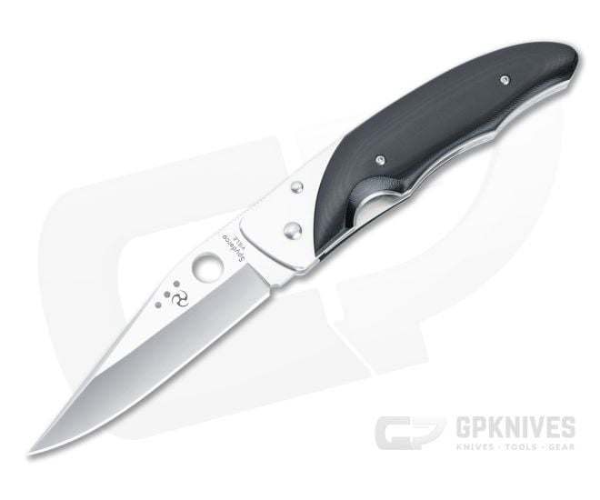 Spyderco C42P Viele Polished Black Micarta & AUS-8 Blade for Sale