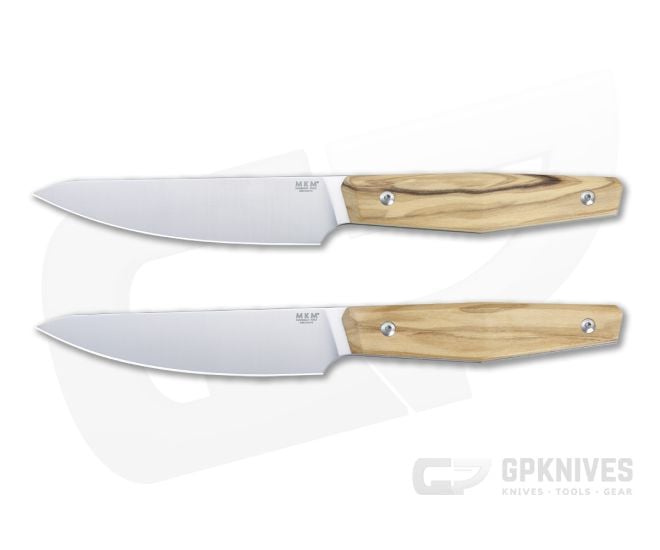 MKM Prima Steak Knife Olive Wood 2Piece Set