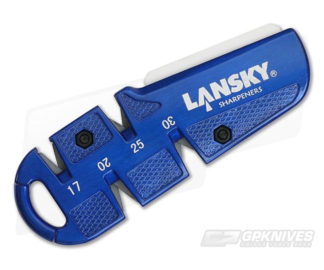 Lansky QuadSharp Portable MultiAngle Sharpener Blue for Sale