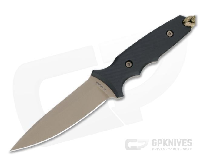 Spartan Harsey TT Tactical Trout FDE S45VN Black Linen Micarta Fixed
