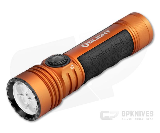 Olight Seeker 4 Pro - Orange Flashlight (Cool White)