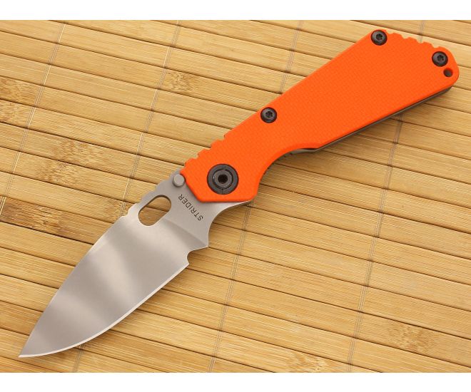 Strider SnG Orange G10 Ghost Stripe Spear Point Exclusive Knife