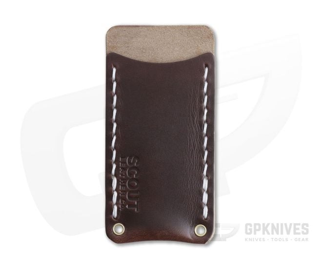 Scout Leather Co. Brown Leather Single Sheath Pocket Protector For Sale