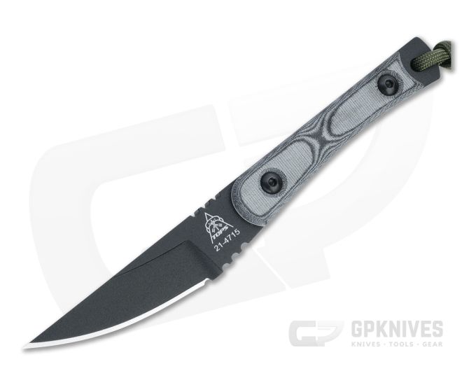 TOPS Knives SS07 Street Scalpel Knife Fixed 3 1095 Straight Back Blade,  Micarta Handles, Kydex Sheath - KnifeCenter - TPSS07