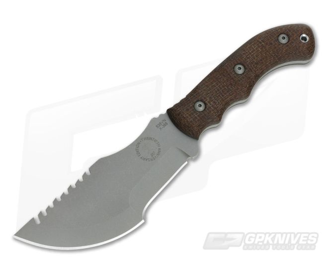 TOPS Tom Brown Tracker #3 20th Anniversary S35VN Blade with Burlap