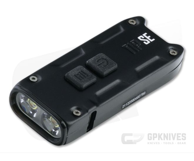 NiteCore TIP SE Black 700 Lumen Rechargeable Keychain Flashlight For Sale