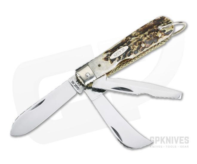 Case 1971 Customized Stag Electrician Knife