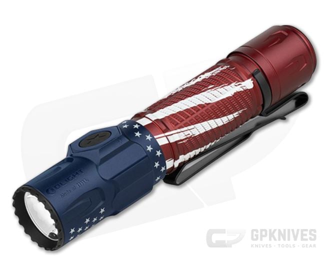 Olight Warrior Ultra - Stars & Stripes Tactical Flashlight