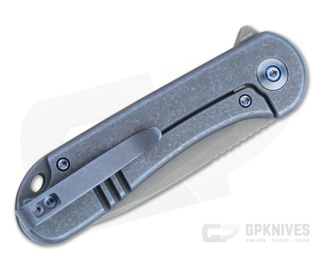 WE Knives Elementum Blue Titanium Frame Lock Flipper WE18062X-2