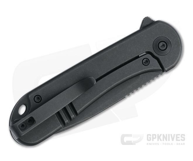 WE Knives Elementum Black Stonewashed 20CV Titanium Frame Lock
