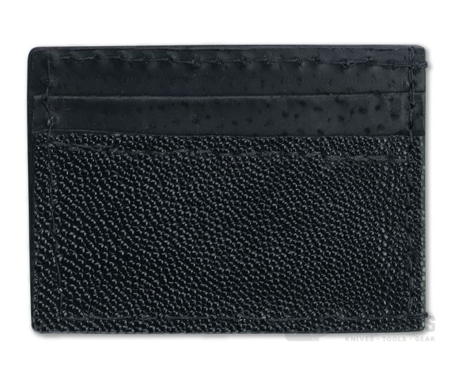 Yoder Leather Company Black Stingray Clip Wallet For Sale