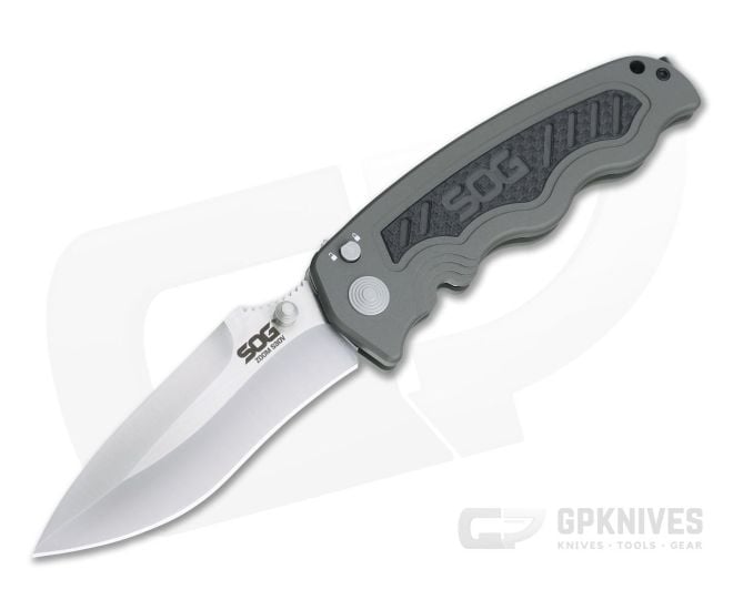 SOG Zoom Spear Point Satin S30V Carbon Fiber Inlaid Aluminum