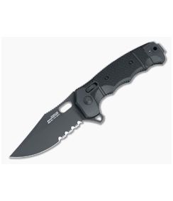 SOG Seal XR Clip Point Black Partially Serrated S35VN GRN Tactical USA Flipper 12-21-05-57