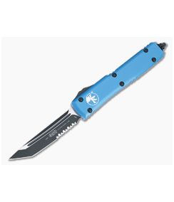 Microtech Ultratech T/E Blue Partial Serrated