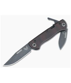 Benchmade Weekender Limited Slip Joint Burgundy Canvas Micarta Tumbled DLC S90V Blades 317BK-02