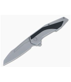 CIVIVI Hypersonic Flipper Gray Steel Frame Lock with Black G10 Inlay Stonewash Blade C22011-2