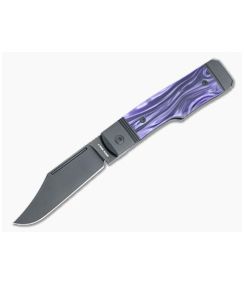 Jack Wolf Knives Gunslinger Jack Cosmic Purple Kirinite Front Flipper GUNSL-02-KIR-COSPUR